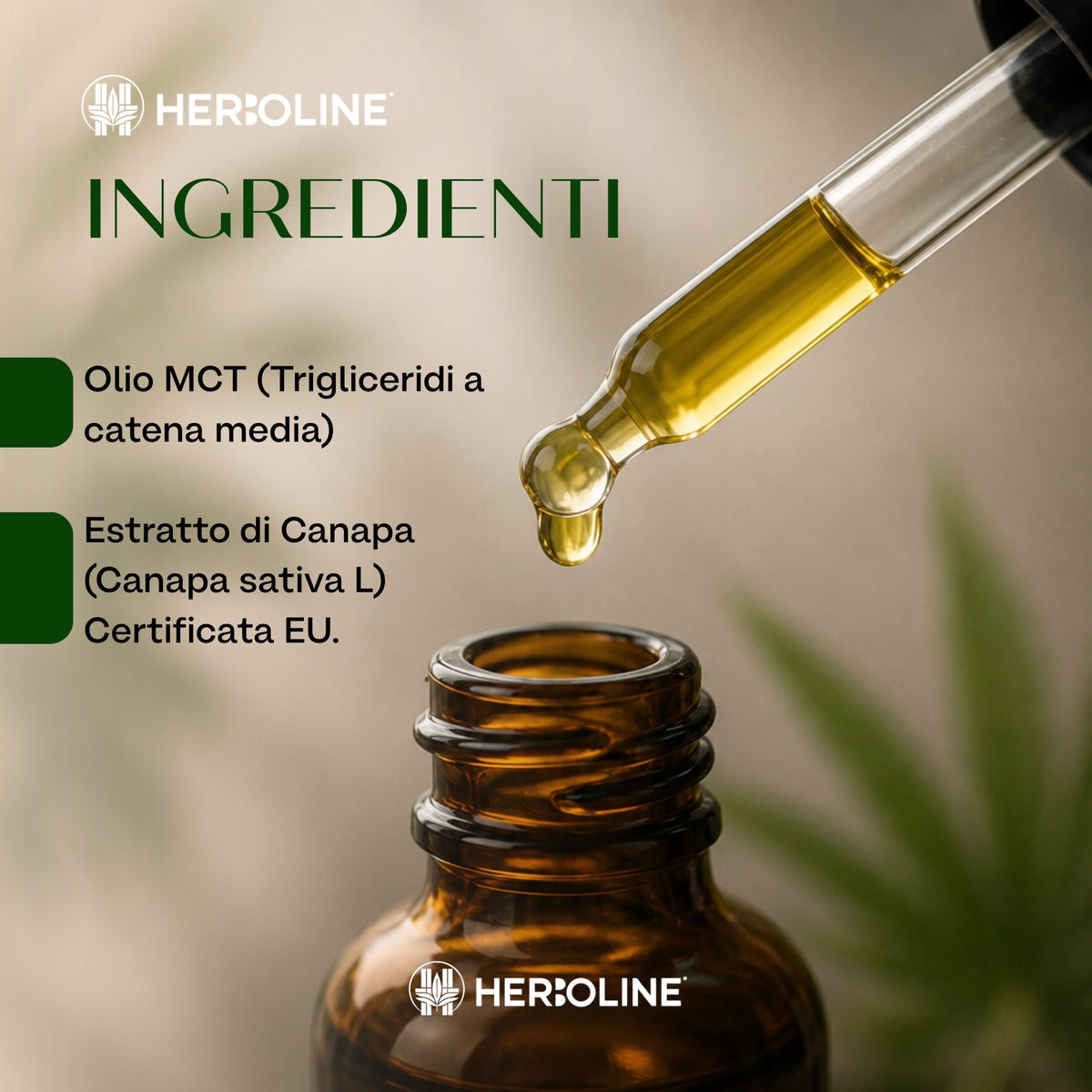 Olio CBD EXTRA 30% Full Spectrum | 30ml | La scelta premium 100% naturale per ritrovare equilibrio quando tutto corre troppo veloce, olio di CBD full spectrum Herboline — immagine 6