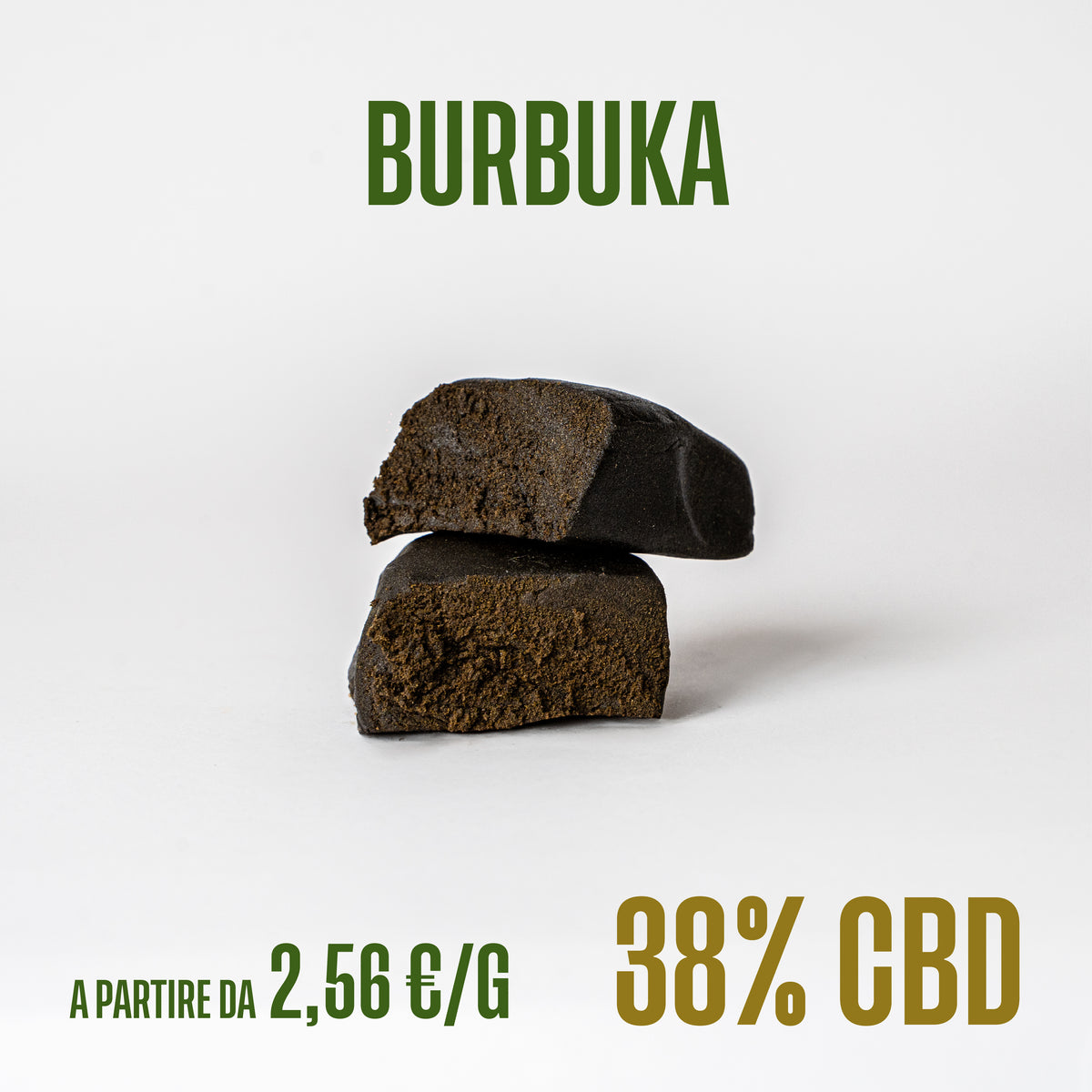 Burbuka, hash e resine di CBD Herboline