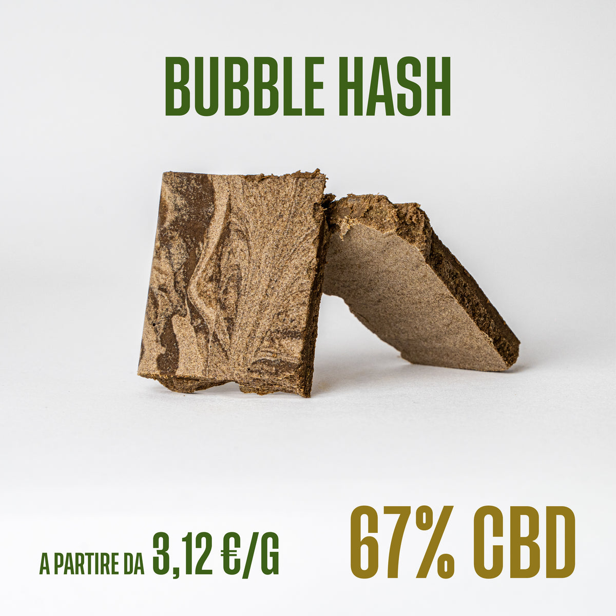 Bubble Hash, hash e resine di CBD Herboline