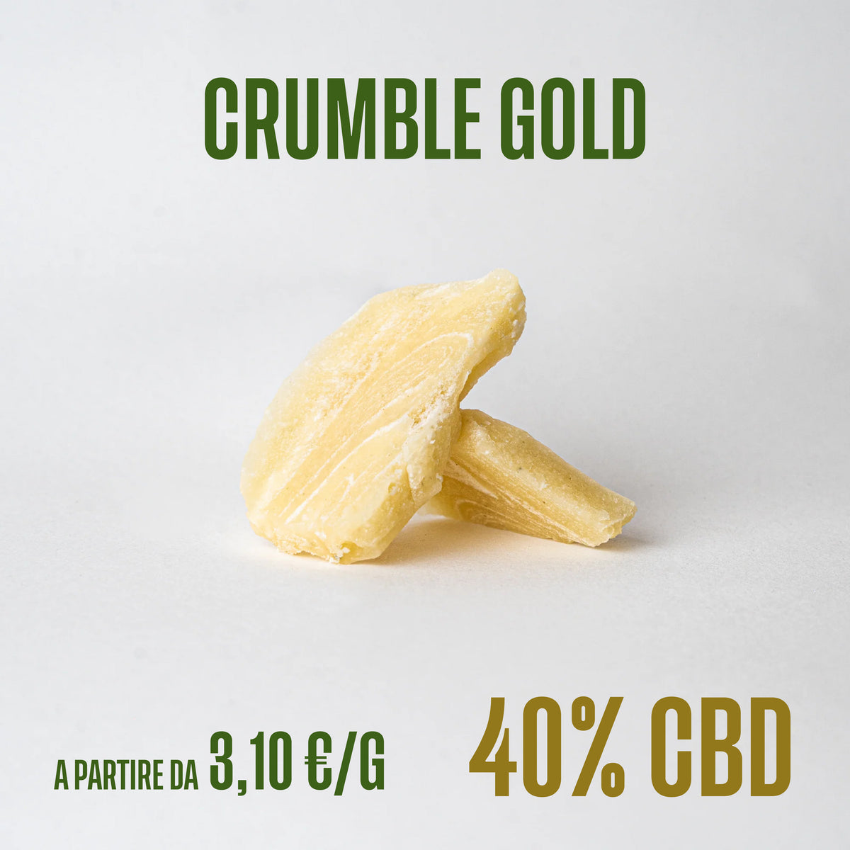 Crumble Gold, estratti di CBD Herboline