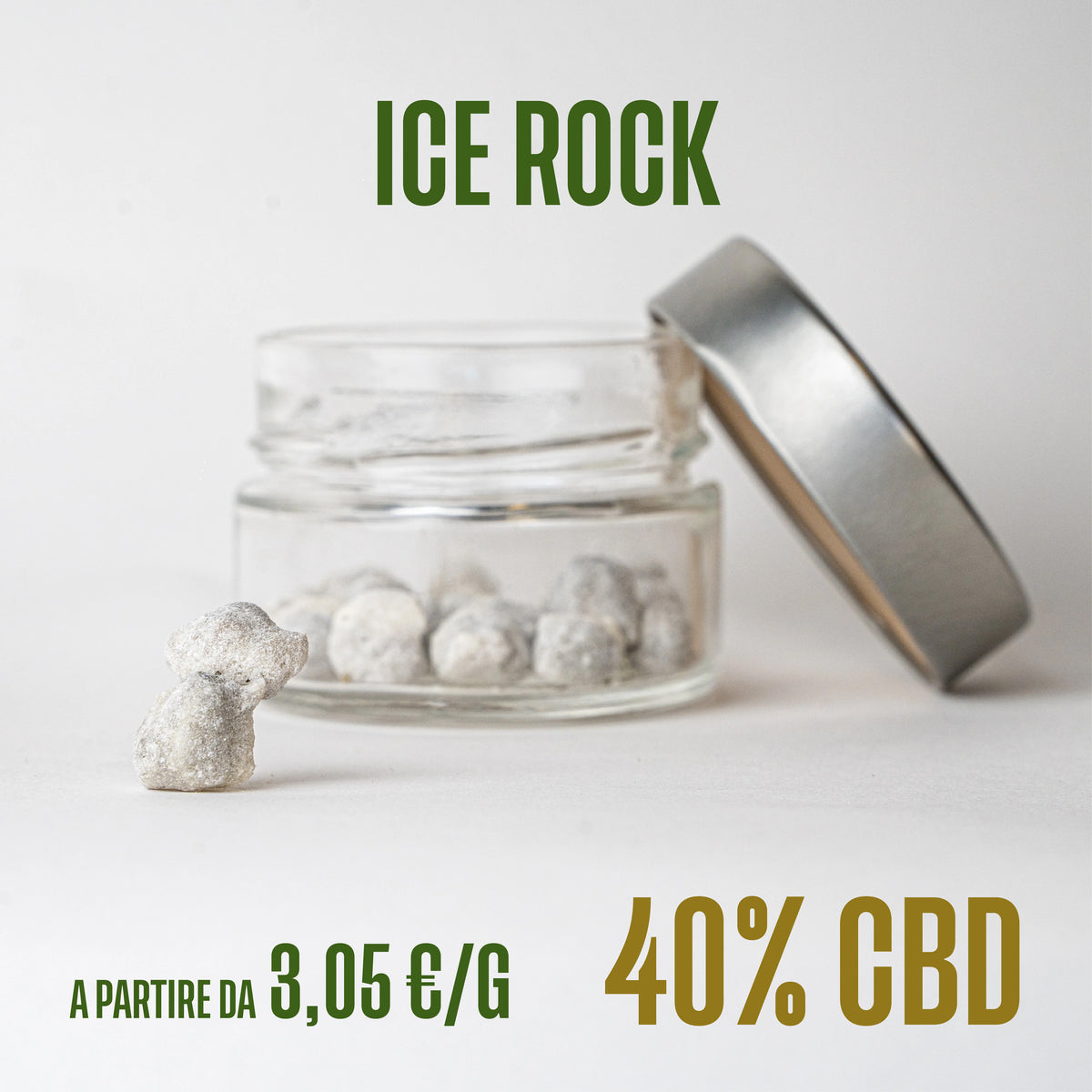 Ice rock, estratti di CBD Herboline