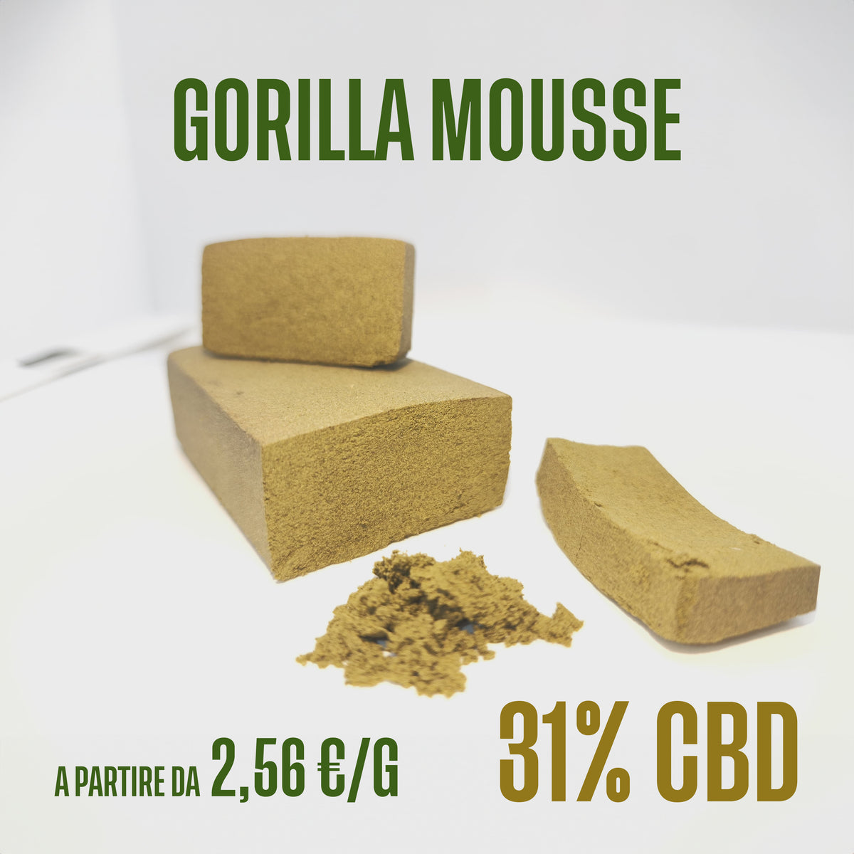 Gorilla Mousse, hash e resine di CBD Herboline