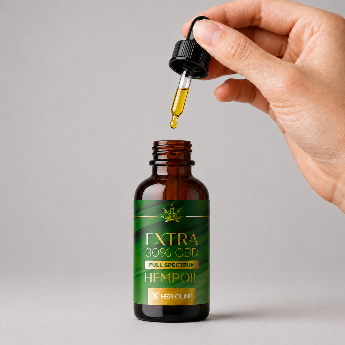 Olio CBD EXTRA 30% Full Spectrum | 30ml | La scelta premium 100% naturale per ritrovare equilibrio quando tutto corre troppo veloce, olio di CBD full spectrum Herboline